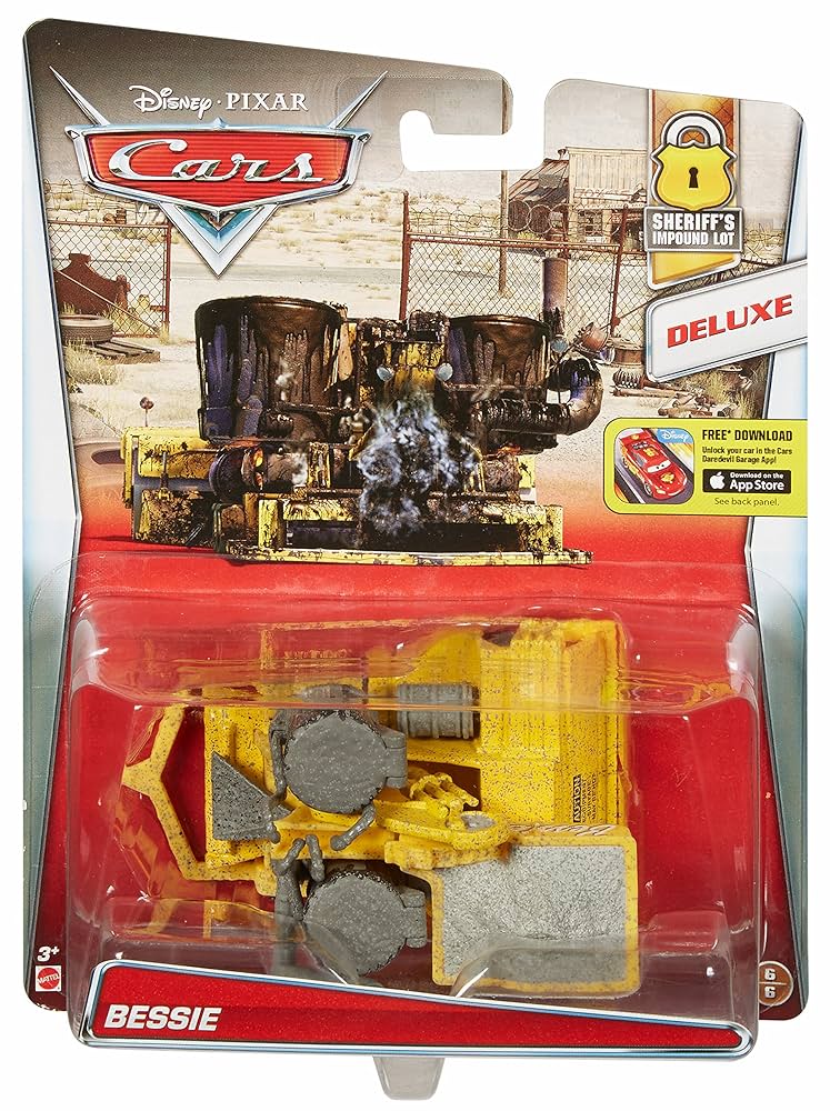 カーズ マテル　ベッシー　BESSIE デラックス　レア Disney Pixar Cars Bessie Deluxe Paving machine rare early